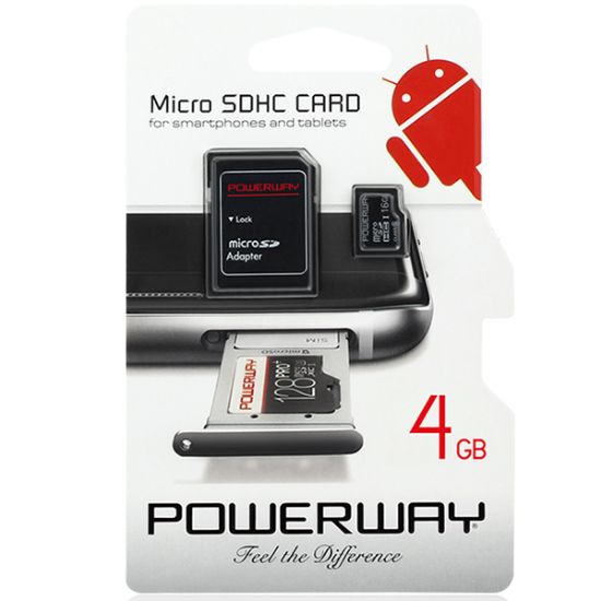 POWERWAY PWR-4 4 GB MICRO SD HAFIZA KARTI resmi