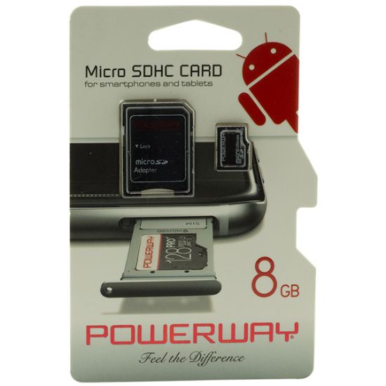 POWERWAY PWR-8 8 GB MICRO SD HAFIZA KARTI resmi