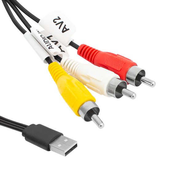 3 RCA + USB ÇEVİRİCİ 1.2 METRE KABLO USB TO 3 RCA (SECONDER HY7024) resmi