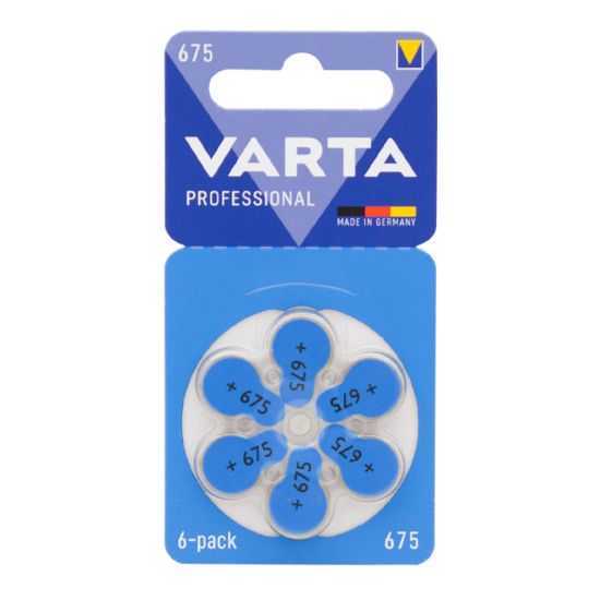 VARTA 675 NO KULAKLIK PİLİ (6LI PAKET) resmi