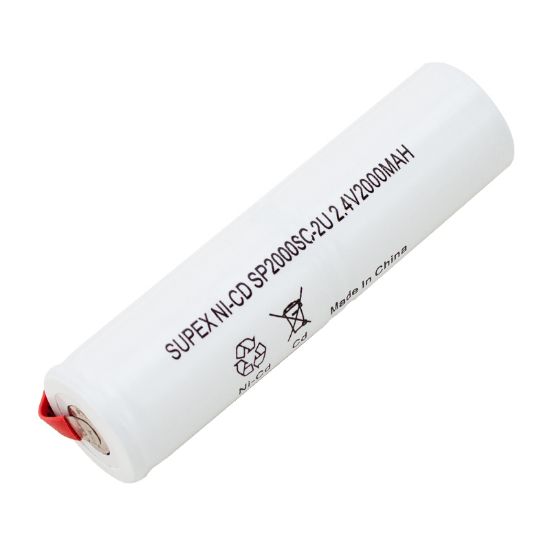 SUPEX 2.4 VOLT - 2000 MAH 2Lİ ÜSTÜSTE DİK SÜPÜRGE PİLİ resmi