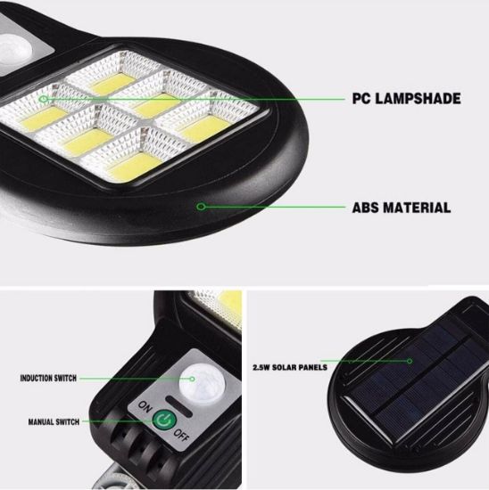 POWERMASTER CL-182-6 48 COB LEDLİ SENSÖRLÜ SOLAR SOKAK LAMBASI resmi