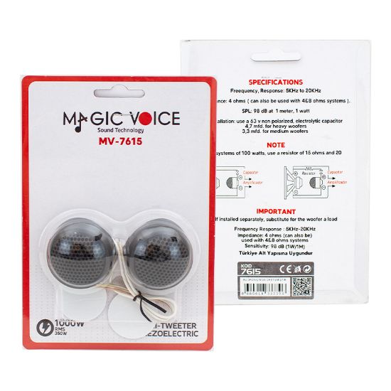 MAGICVOICE MV-7615 100 WATT 4 OHM OTO TWEETER resmi