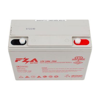 FZA 12 VOLT - 18 AMPER AKÜ (181 X 77 X 167 MM) resmi