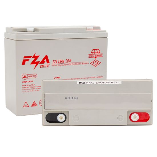 FZA 12 VOLT - 18 AMPER AKÜ (181 X 77 X 167 MM) resmi