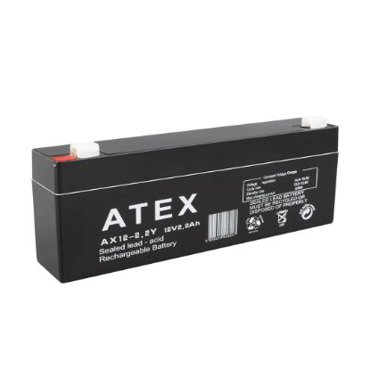 ATEX 12 VOLT - 2 AMPER - 2.2 AMPER YATIK UZUN AKÜ (178 X 34 X 60 MM) resmi