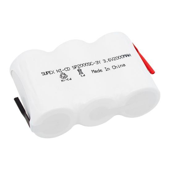 SUPEX 3.6 VOLT - 2000 MAH 3LÜ YANYANA SÜPÜRGE PİLİ resmi