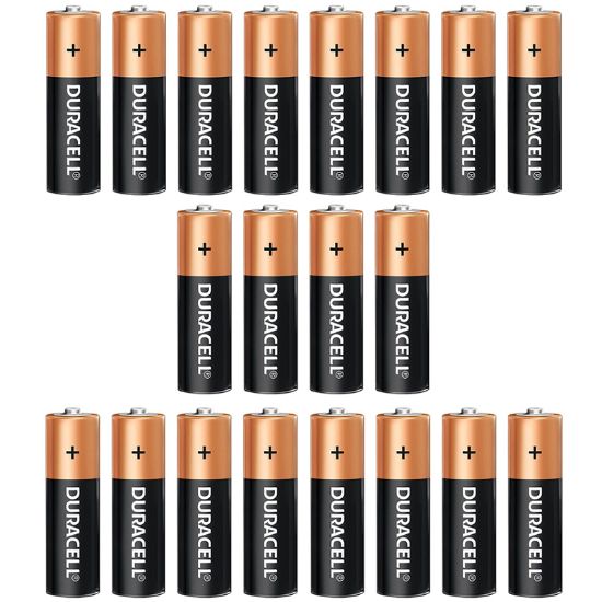 DURACELL LR6/MN1500 1.5 VOLT ALKALİN AA KALEM PİL (20Lİ KARTELA PAKET FİYATI)(2Lİ YIRTMALI) resmi