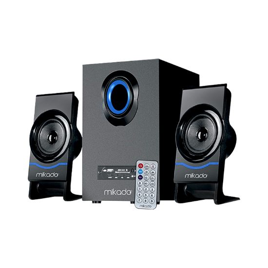 MIKADO MD-1700BT 2+1 SİYAH USB+SD+FM+BT DESTEKLİ UKLI MULTIMEDIA SPEAKER resmi