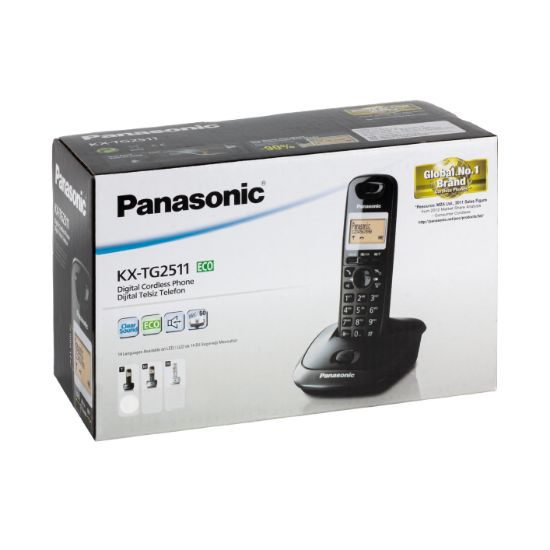 PANASONIC KX-TG2511 DECT SİYAH TELSİZ TELEFON resmi