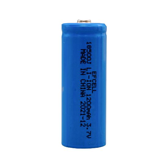 EFCELL 3.7 VOLT 1200 MAH LİTYUM LI-ION 18500 PİL (BAŞLIKLI) resmi