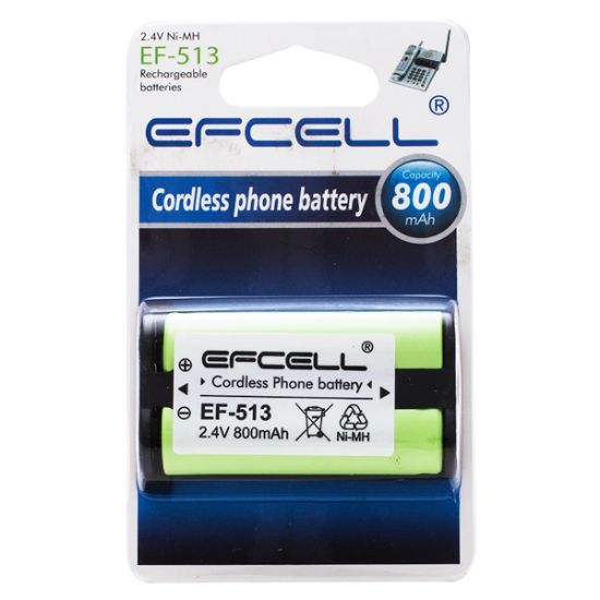 EFCELL EF-513 2.4 VOLT 800 MAH TELSİZ TELEFON PİLİ resmi