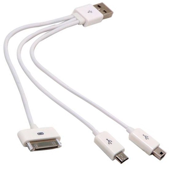 S-LINK SL-C23 USB TO IPHONE AHTAPOT 3LÜ KABLO (IPHONE4-SAMSUNG-5 PİNLİ resmi