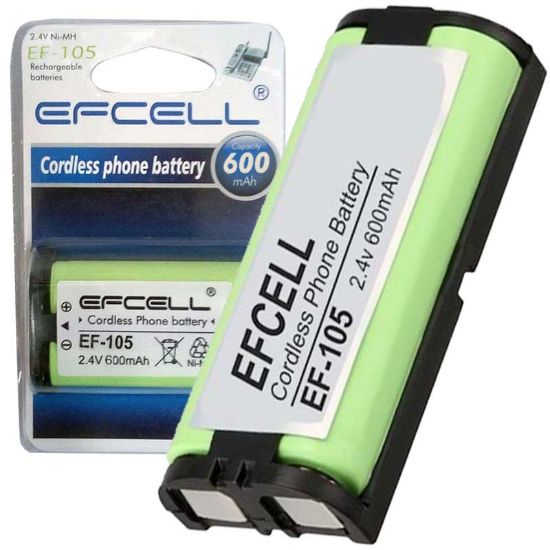 EFCELL EF-105 2.4 VOLT 600 MAH TELSİZ TELEFON PİLİ MP105 * (HHR-P105) resmi