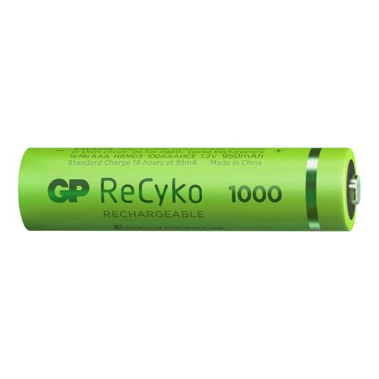 GP RECYKO 950 MAH R03 AAA ŞARJLI 2Lİ PİL GP100AAAHCE-2EB2 (GPRHC103E000) resmi