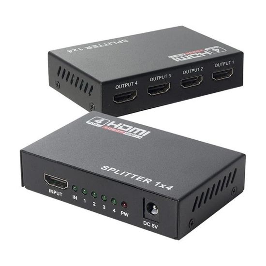 POWERMASTER PM-12080 1.4V 4 PORT HDMI SPLITTER DAĞITICI resmi