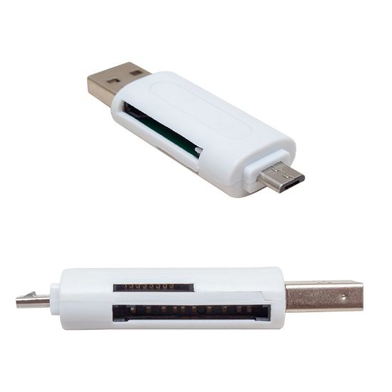 POWERMASTER USB TO MICRO USB + KART OKUYUCU OTG ÇEVİRİCİ resmi