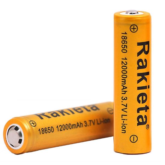 POWERMASTER RAKİETA 18650 3.7 VOLT 12000 MAH LI-ION PİL TEKLİ resmi