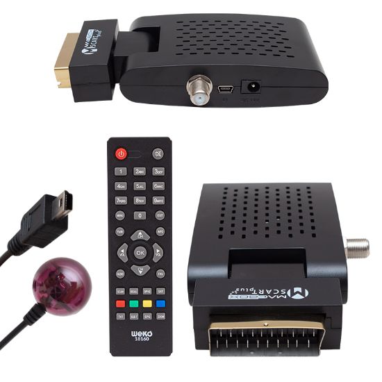 MAGBOX SCART PLUS TKGSLİ MİNİ SD SCART UYDU ALICISI resmi