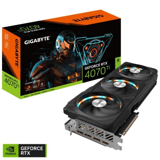 GIGABYTE GV-N407TGAMOC-12GD RTX4070Tİ GDDR6X 12GB HDMI DP 192BİT resmi