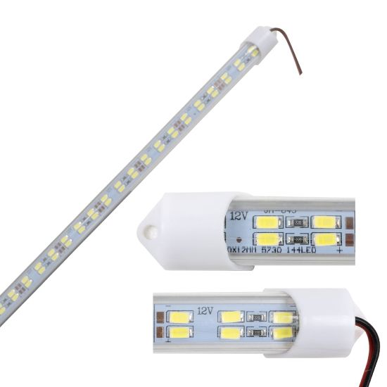 POWERMASTER 4014 144 LED 2 SIRA X72 ŞEFFAF KAPAK YÜKSEK LÜMEN BEYAZ LED BAR resmi