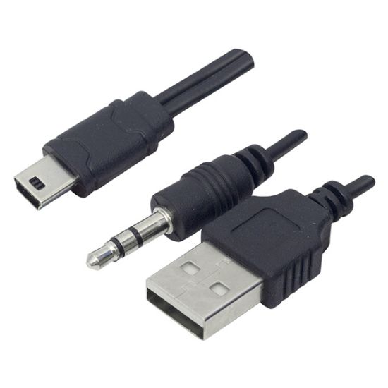 POWERMASTER USB TO AUX - 5 PİN KABLO (MÜZİK KUTUSU KABLOSU) * PL-8624 40CM resmi