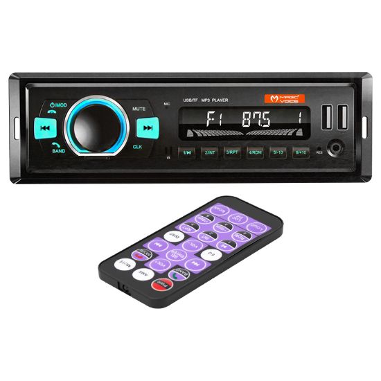 MAGICVOICE MV-5416 ÇİFT USB/SD/FM/AUX/BLUETOOTH KUMANDALI MEKANİKSİZ OTO TEYP 4X55 WATT resmi