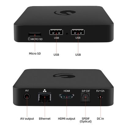 EMATIC AGT419 4K ULTRA HD NETFLIX  GOOGLE SERTİFİKALI ANDROID TV BOX resmi