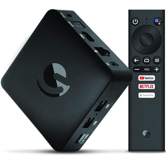 EMATIC AGT419 4K ULTRA HD NETFLIX  GOOGLE SERTİFİKALI ANDROID TV BOX resmi