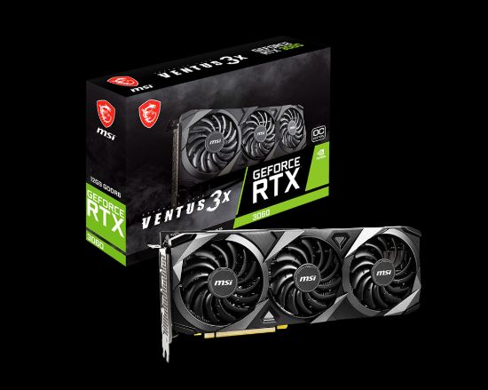 MSI GEFORCE RTX 3060 VENTUS 3X 12G OC 12GB GDDR6 HDMI DP 192Bit resmi