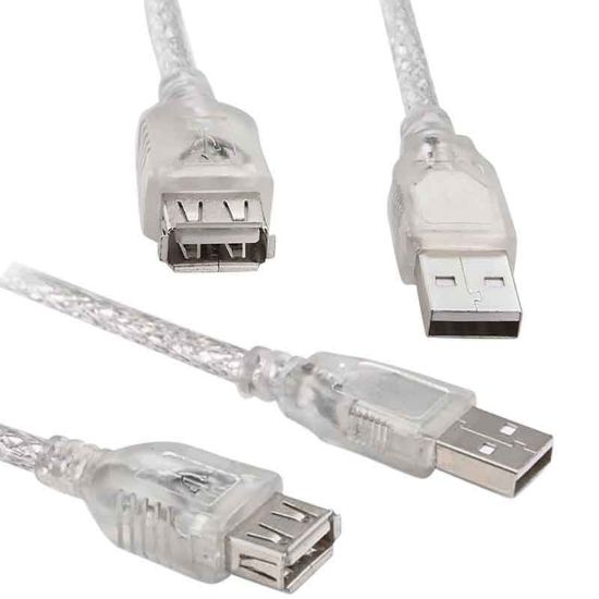 POWERMASTER USB 2.0 ŞEFFAF 10 METRE USB UZATMA KABLOSU resmi