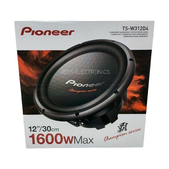 PIONEER TS-W312D4 30 CM 1600 WATT SUBWOOFER ÇİFT BOBİNLİ OTO HOPARLÖR resmi