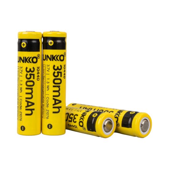 SUNKKO 3.7 VOLT 350 MAH 10440 ŞARJ EDİLEBİLİR PİL (4LÜ PAKET) resmi