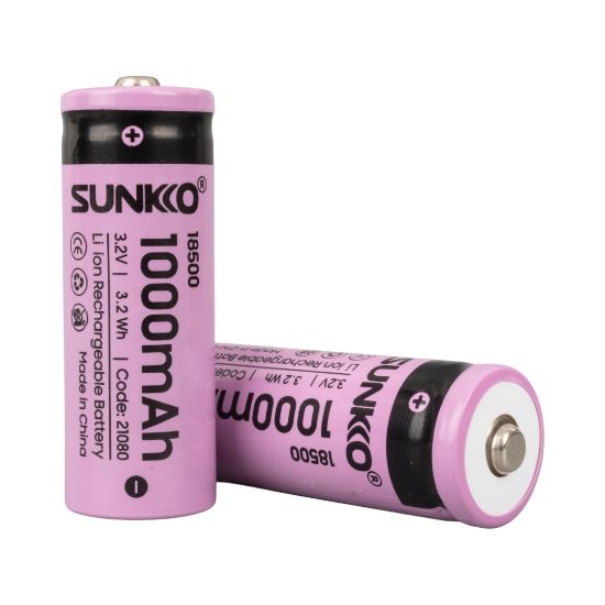 SUNKKO IFR 3.2 VOLT 1000 MAH 18500 ŞARJ EDİLEBİLİR PİL (2Lİ PAKET) resmi