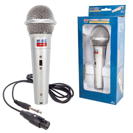 MAGICVOICE MV-4676 DİNAMİK GRİ KABLOLU EL MİKROFONU resmi