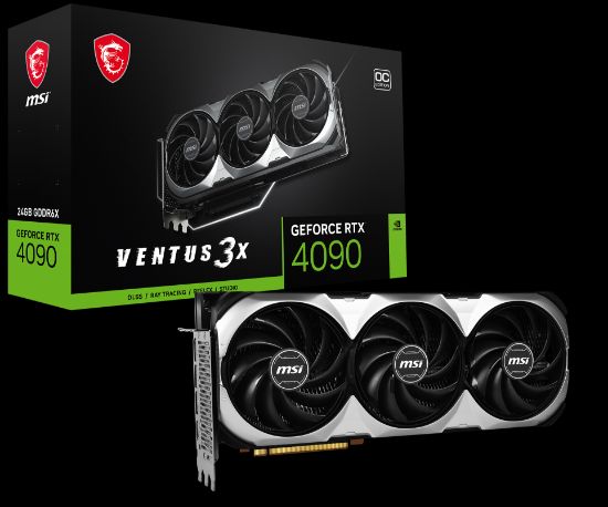 MSI GEFORCE RTX 4090 VENTUS 3X E 24G OC 24GB GDDR6X HDMI DP 384BİT resmi