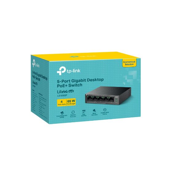 TP-LINK LS105GP 5 PORT 10/100/1000 POE SWITCH  resmi