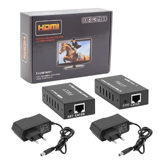 FULLY 608H HDMI TO CAT5/CAT6 60 METRE UZATICI EXTENDER resmi