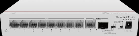 HUAWEI eKIT ENGINE S110-8P2ST 124W 10 PORT 20GBIT/S YÖNETİLEMEZ SWITCH resmi