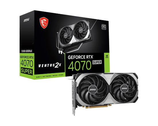 MSI GEFORCE RTX 4070 SUPER 12G VENTUS 2X OC 12GB GDDR6X 3XDP HDMI 192BİT resmi