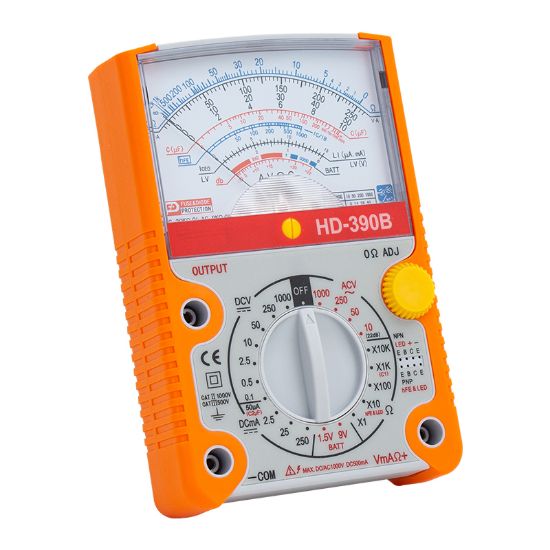 POWERMASTER HD-390B GENİŞ EKRAN ANALOG ÖLÇÜ ALETİ resmi