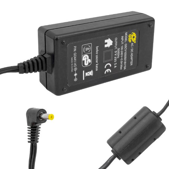 FULLY Q-1612G  9 VOLT - 5 AMPER YAZAR KASA/ POS MAKİNESİ MASAÜSTÜ ADAPTÖR 4.0*1.7 MM UÇLU resmi