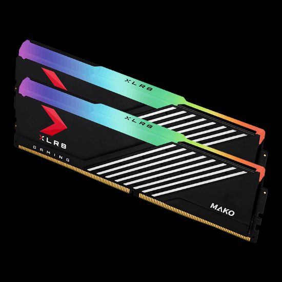 PNY XLR8 Gaming MAKO EPIC-X RGB 32GB (2x16GB) 6000MHz CL40 DDR5 Gaming Ram (MD32GK2D5600040MXRGB) resmi