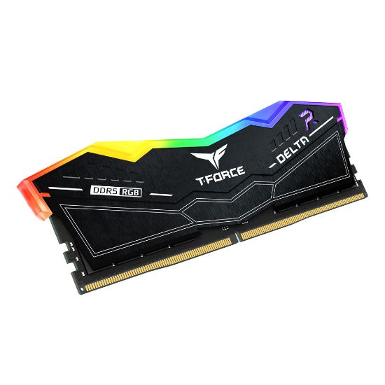 Team T-Force Delta RGB Black 32GB (2x16GB) 8000MHz CL38 DDR5 Gaming Ram (FF3D532G8000HC38DDC01) resmi