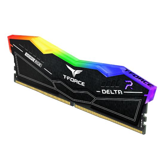 Team T-Force Delta RGB Black 32GB (2x16GB) 8000MHz CL38 DDR5 Gaming Ram (FF3D532G8000HC38DDC01) resmi