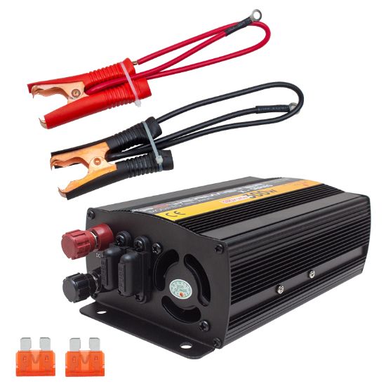 POWERMASTER PWR600-12 TEK DİJİTAL EKRAN 12 VOLT - 600 WATT MODIFIED SINUS WAVE INVERTER resmi