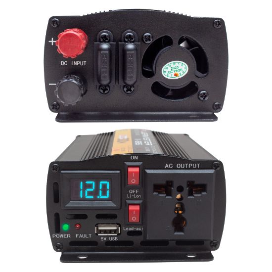 POWERMASTER PWR300-12 TEK DİJİTAL EKRAN 12 VOLT - 300 WATT MODIFIED SINUS WAVE INVERTER resmi