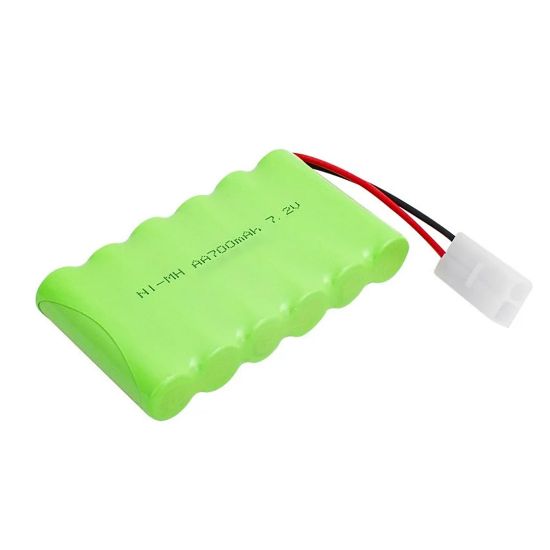 POWERMASTER PM-20125 7.2 VOLT 700 MAH NI-MH 2 PİN TAMİYA SOKETLİ 6LI OYUNCAK ARABA PİLİ resmi