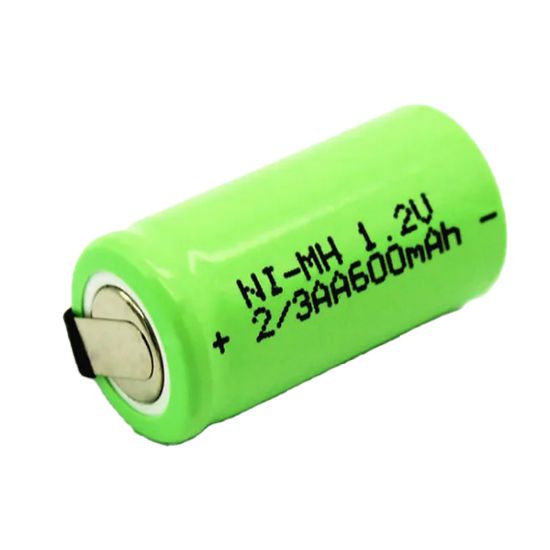 POWERMASTER PM-17934 1.2 VOLT 600 MAH NI-MH 2/3AA ŞARJ EDİLEBİLİR PUNTALI LİTYUM PİL resmi