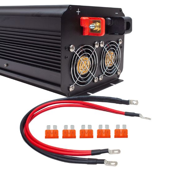 POWERMASTER PWR2500-24 ÇİFT DİJİTAL EKRAN 24 VOLT - 2500 WATT MODIFIED SINUS WAVE INVERTER resmi